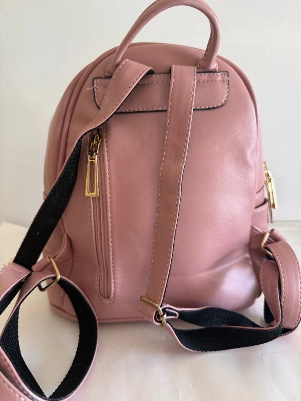 Rose gold back pack sparkle shimmer kitten bling ballerina pink